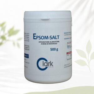 Epsom Salt flacone da 500 gr | Sale di Epsom, Solfato di Magnesio, Sale Inglese, Depura il fegato (pulizia del fegato)