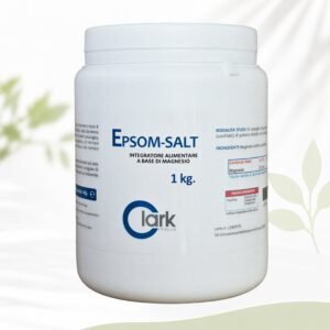 Epsom Salt flacone da 1Kg | Sale di Epsom, Solfato di Magnesio, Sale Inglese, Depura il fegato (pulizia del fegato)