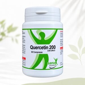 Quercetin 60 Compresse | Quercetina, Zinco e Vitamina C, azione Antiossidante, Anti-età e Pro-Longevità